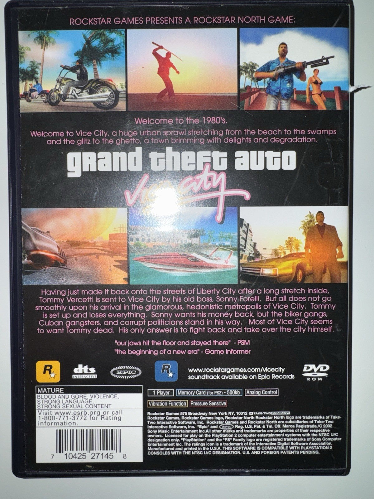 Grand Theft Auto: Vice City (Sony PlayStation 2, 2002) CIB + MAP/ POSTER PS2 GTA