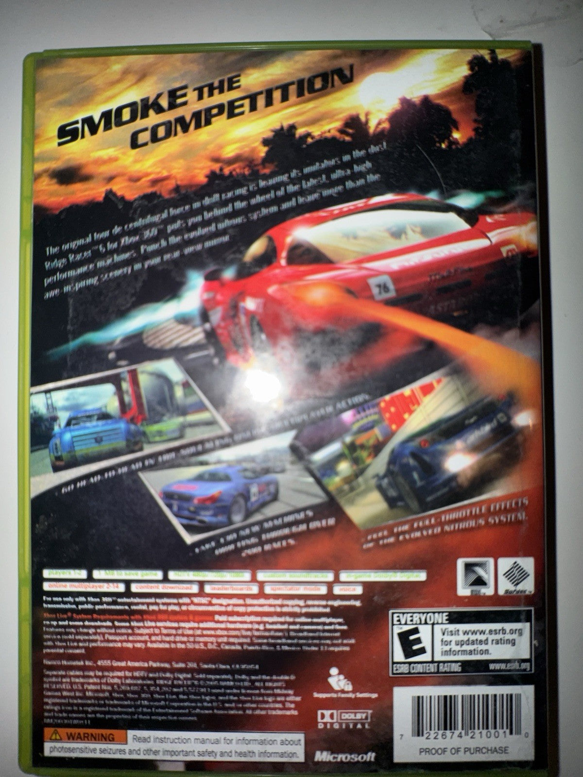 Ridge Racer 6 (Microsoft Xbox 360, 2005) CIB COMPLETE + MANUAL XB360