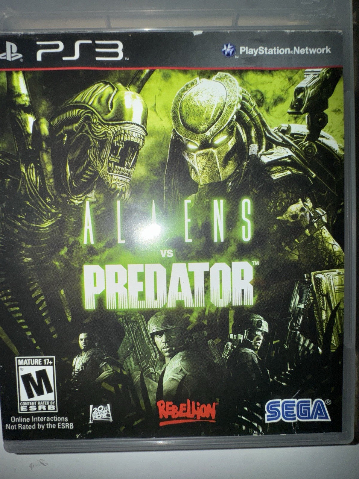 Aliens vs Predator (Sony PlayStation 3, 2010) CIB COMPLETE + MANUAL PS3