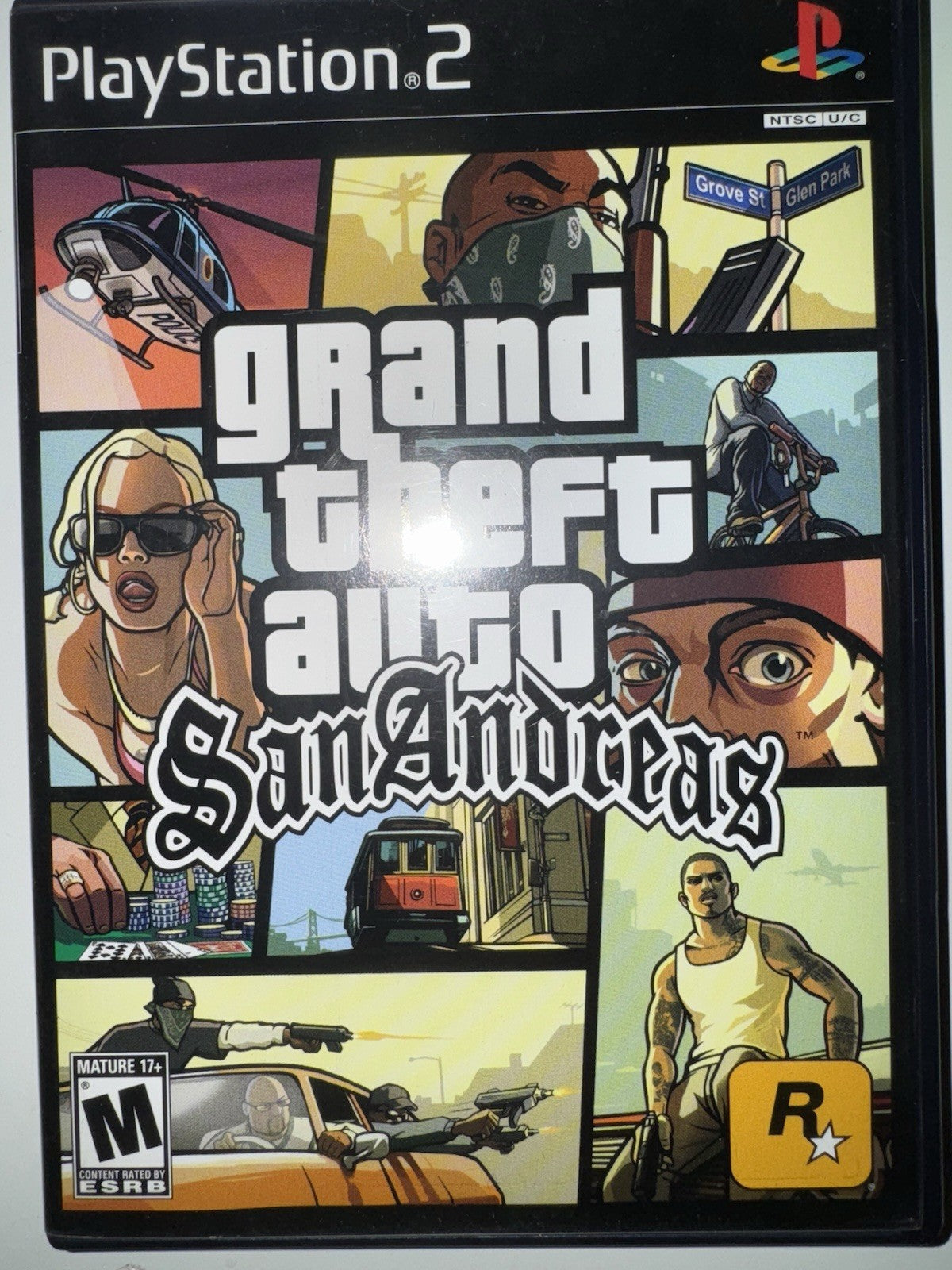Grand Theft Auto San Andreas (Sony PlayStation 2 2004) CIB COMPLETE +MAP PS2 GTA