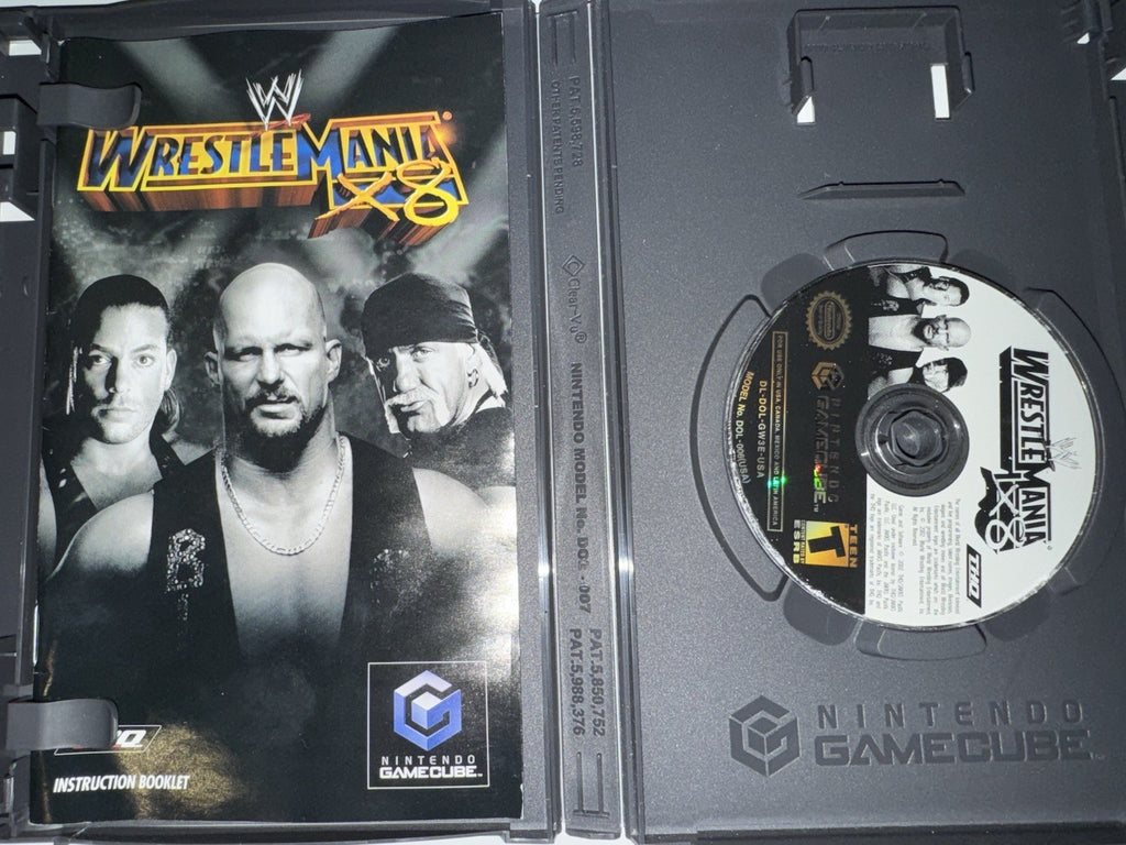 WWE WrestleMania X8 (Nintendo GameCube, 2004) CIB COMPLETE GC