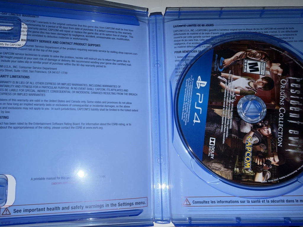 Resident Evil Origins Collection (Sony PlayStation 4, 2016) PS4