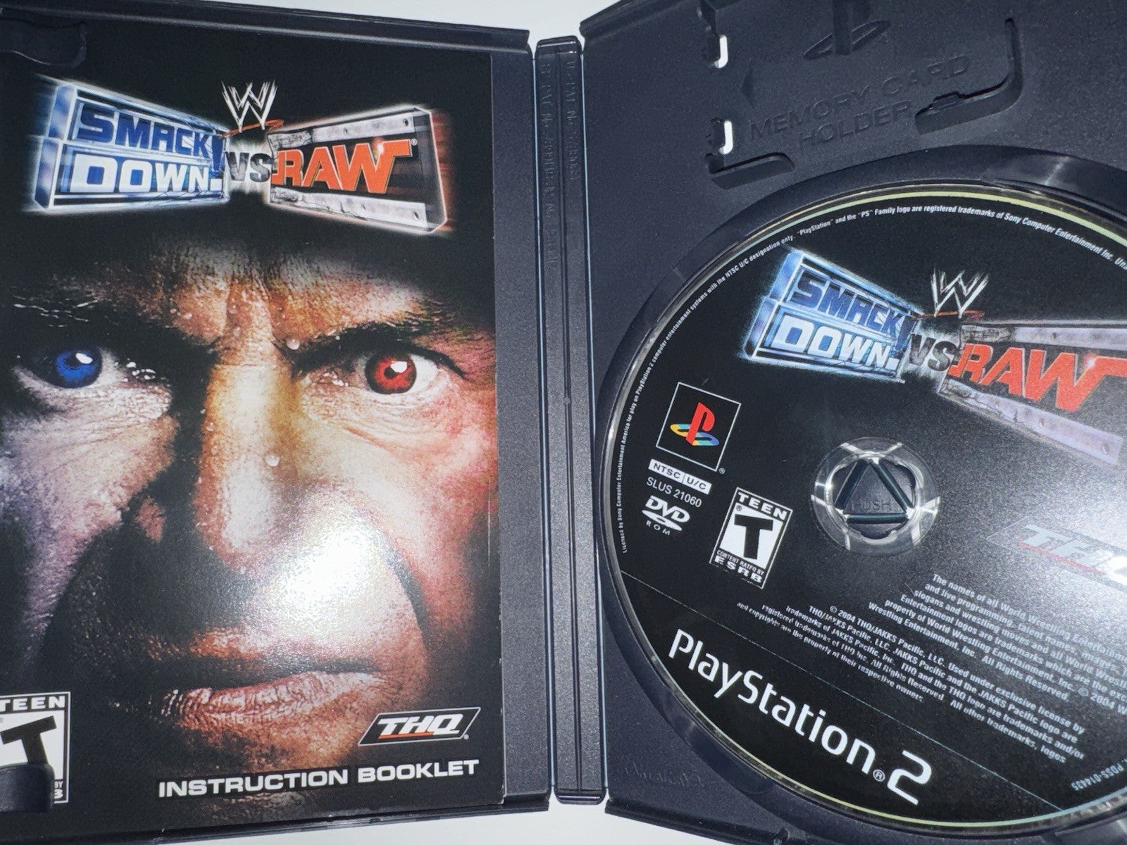 WWE SmackDown vs. Raw (Sony PlayStation 2, 2004) CIB COMPLETE PS2
