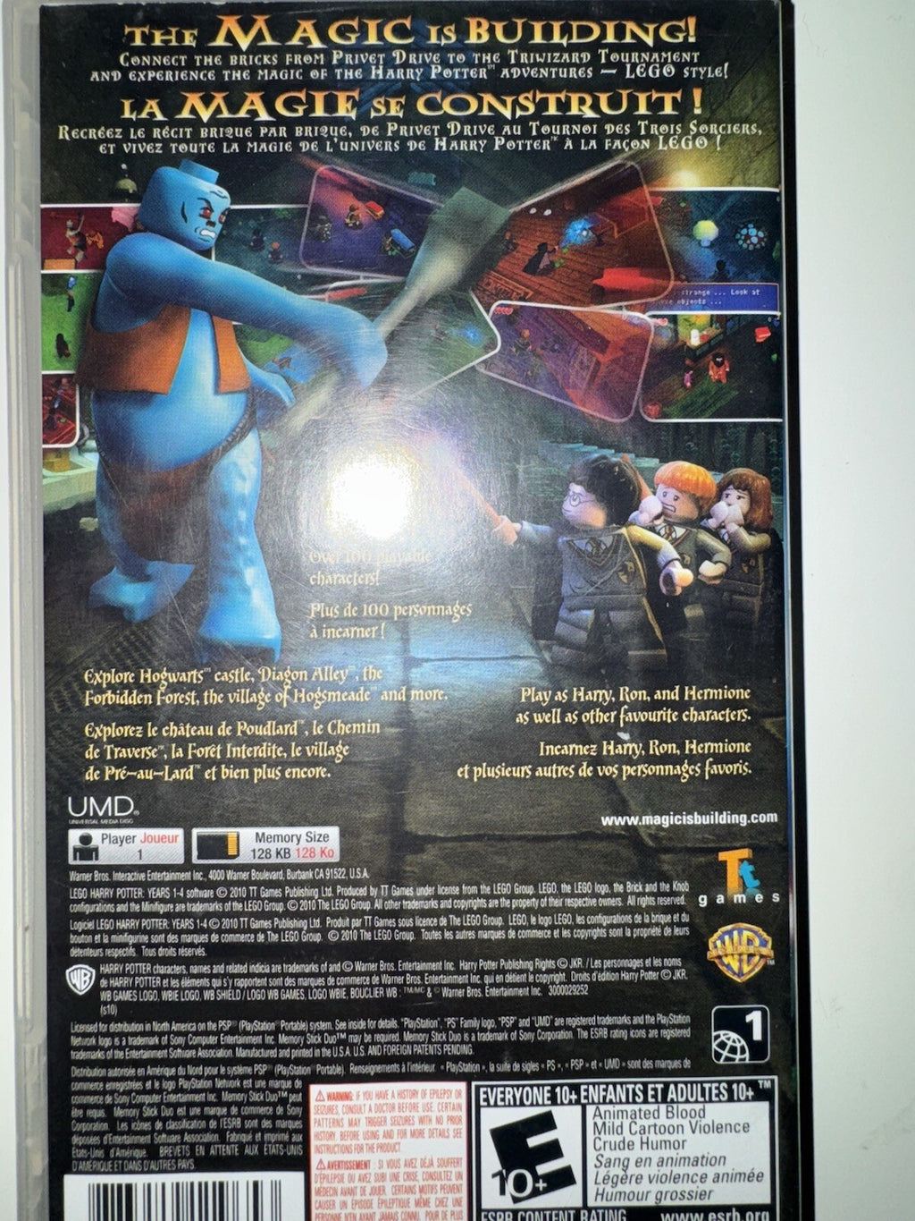 LEGO Harry Potter: Years 1-4 (Sony PSP, 2010) CIB COMPLETE + MANUAL