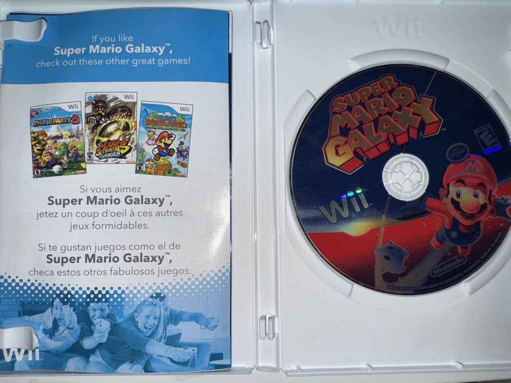Super Mario Galaxy (Nintendo Wii, 2007) CIB COMPLETE + MANUAL WII
