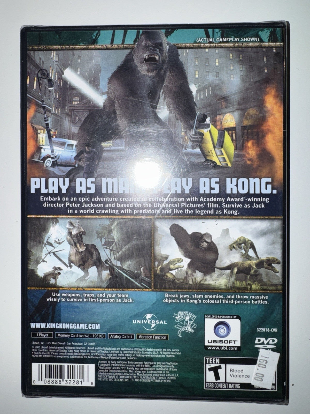 Peter Jackson's King Kong (Sony PlayStation 2 PS2) BRAND NEW SEALED