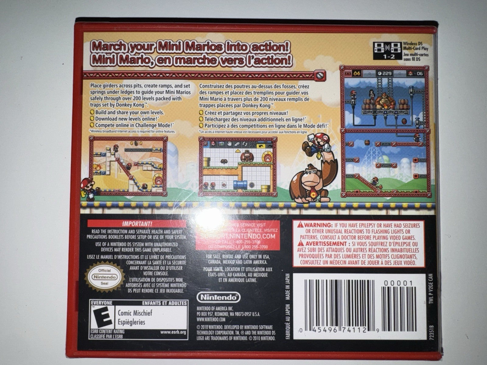 Mario vs. Donkey Kong: Mini-Land Mayhem (Nintendo DS, 2011) BRAND NEW SEALED