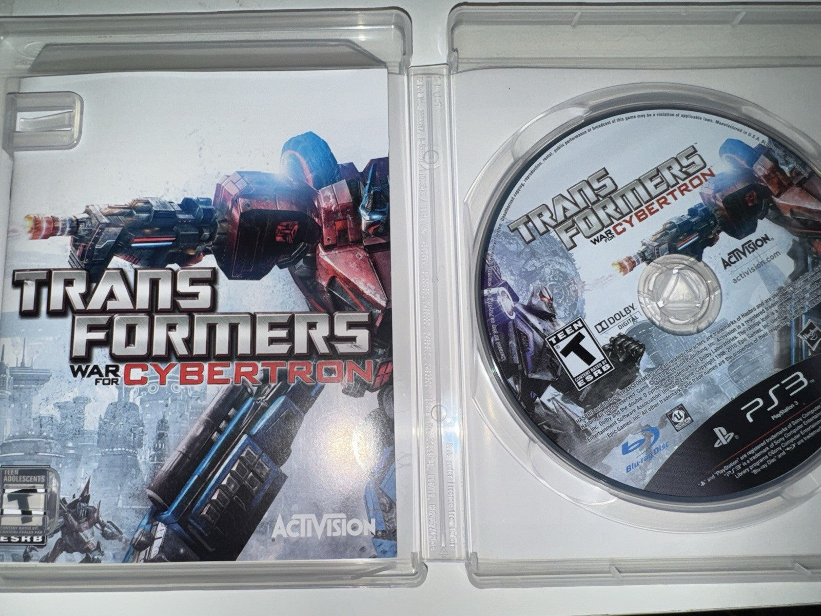 Transformers: War for Cybertron (Sony PlayStation 3, 2010) CIB COMPLETE PS3