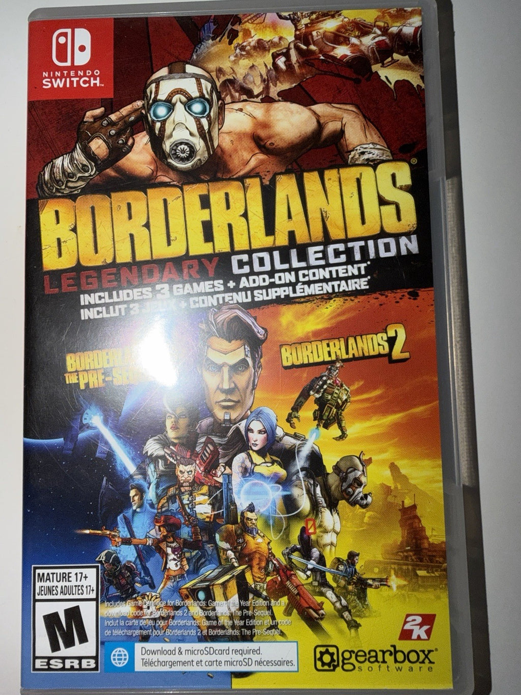 Borderlands Legendary Collection (Nintendo Switch, 2020) CIB COMPLETE NSW