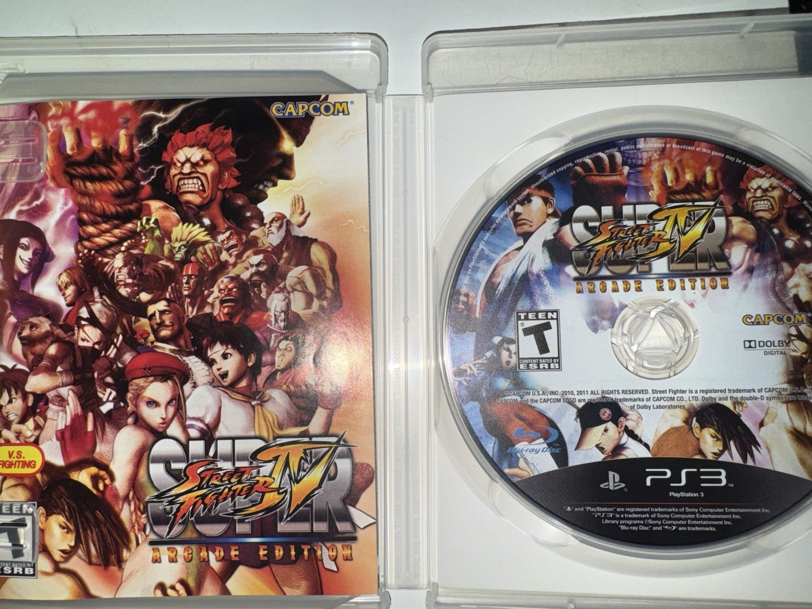 Super Street Fighter IV 4 Arcade Edition (Sony PlayStation 3, 2011) CIB PS3