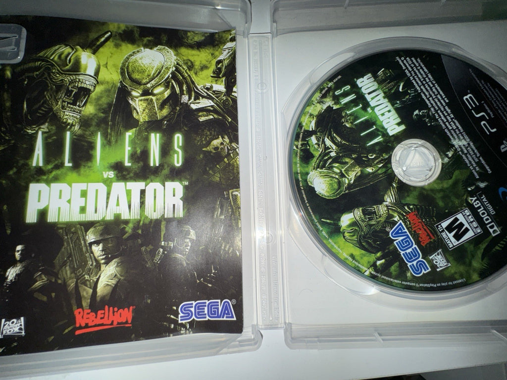 Aliens vs Predator (Sony PlayStation 3, 2010) CIB COMPLETE + MANUAL PS3