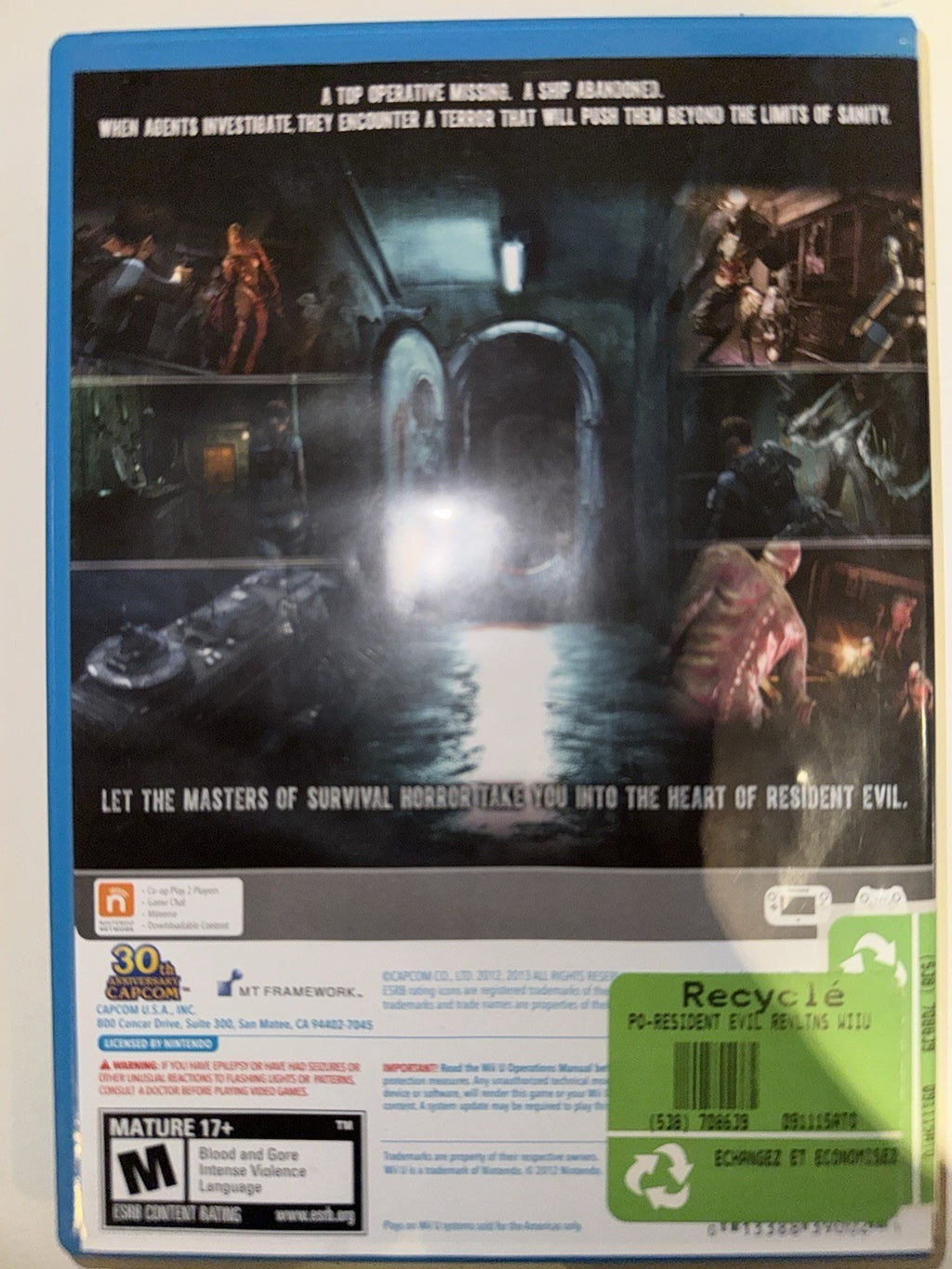 Resident Evil Revelations (Nintendo Wii U, 2013) WII U NINTENDO CAPCOM