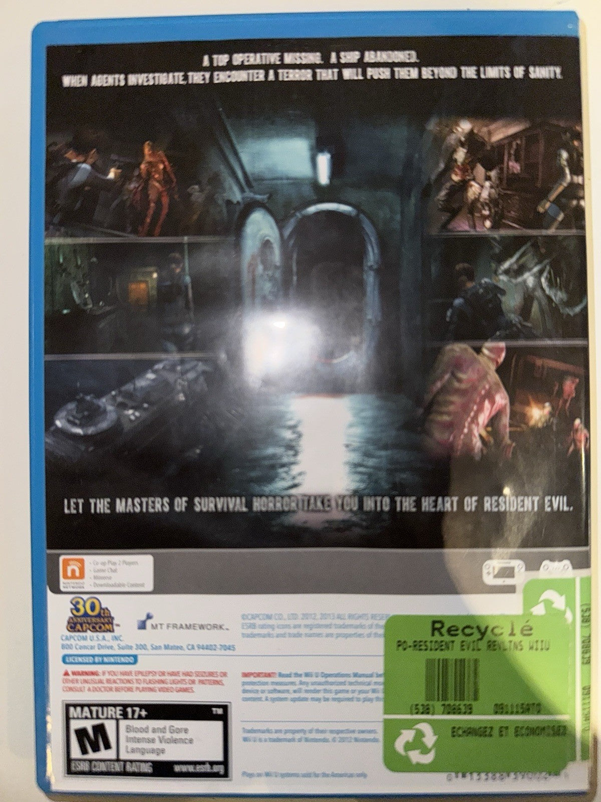 Resident Evil Revelations (Nintendo Wii U, 2013) WII U NINTENDO CAPCOM