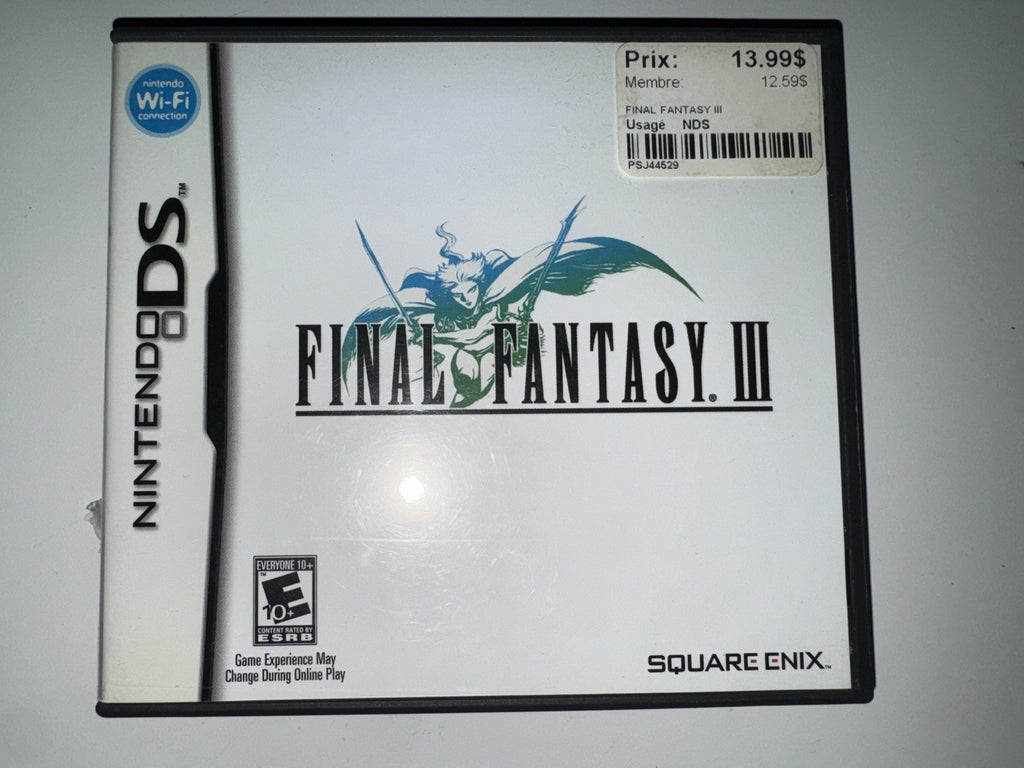Final Fantasy III 3 (Nintendo DS, 2006) DS