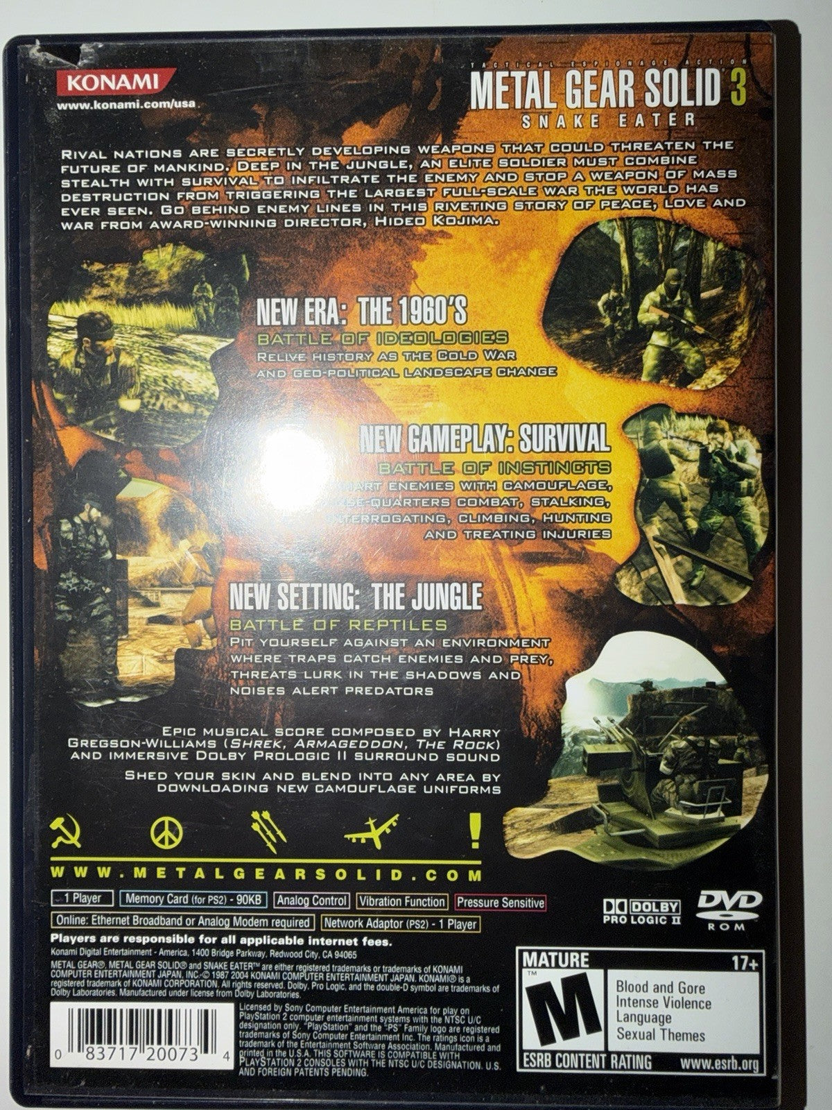 Metal Gear Solid 3: Snake Eater (Sony PlayStation 2, 2004) CIB COMPLETE PS2