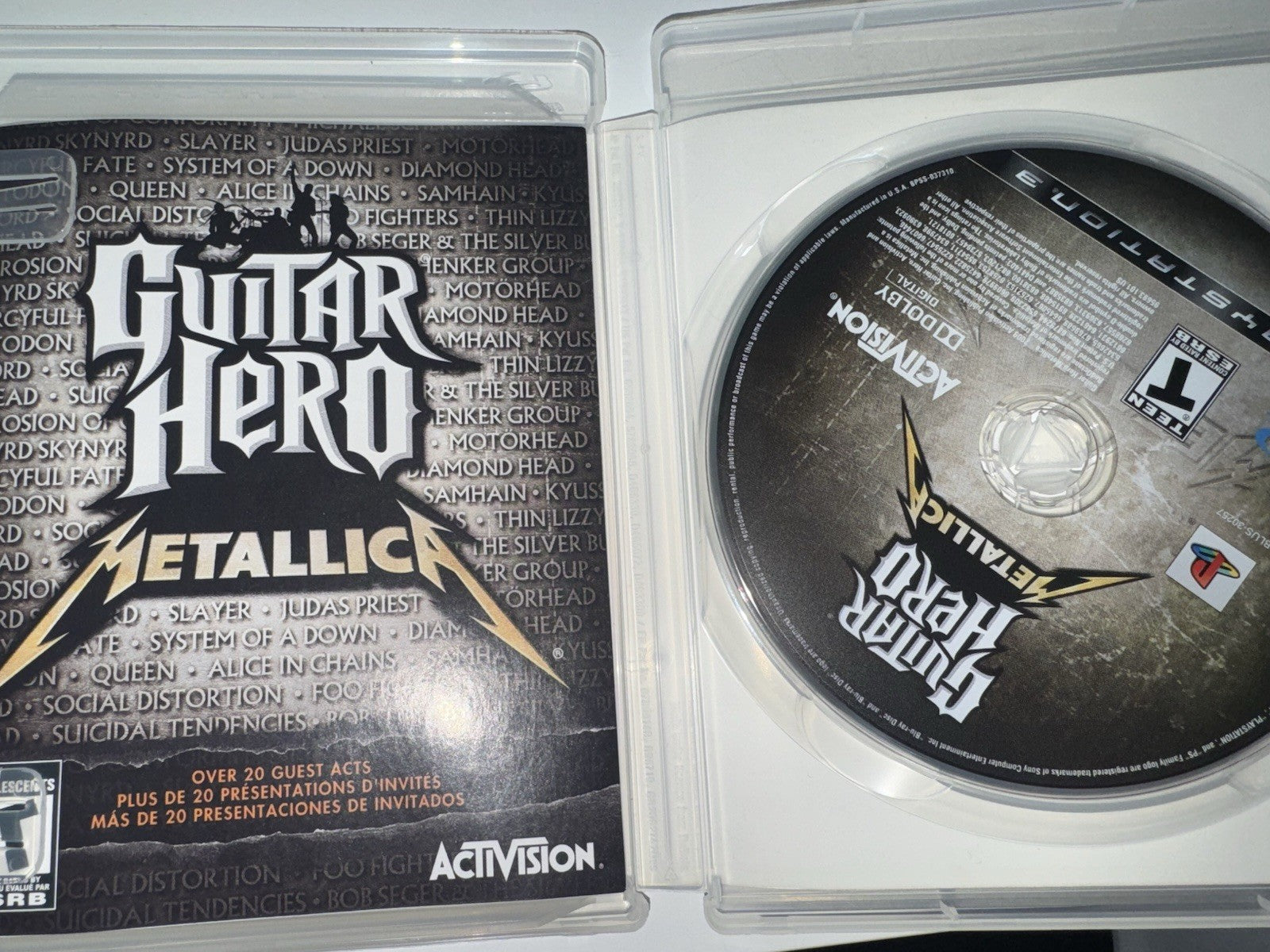 Guitar Hero: Metallica (Sony PlayStation 3 PS3, 2009) CIB COMPLETE + MANUAL