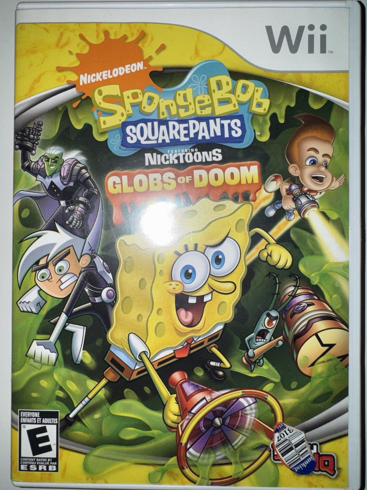 SpongeBob SquarePants Featuring Nicktoons: Globs of Doom (Nintendo Wii 2008) CIB