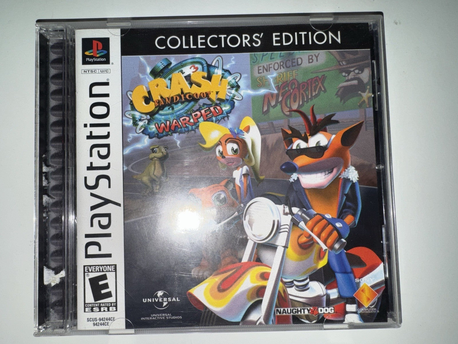 Crash Bandicoot: Warped (Sony PlayStation 3, 2008) CIB COMPLETE + MANUAL PS1