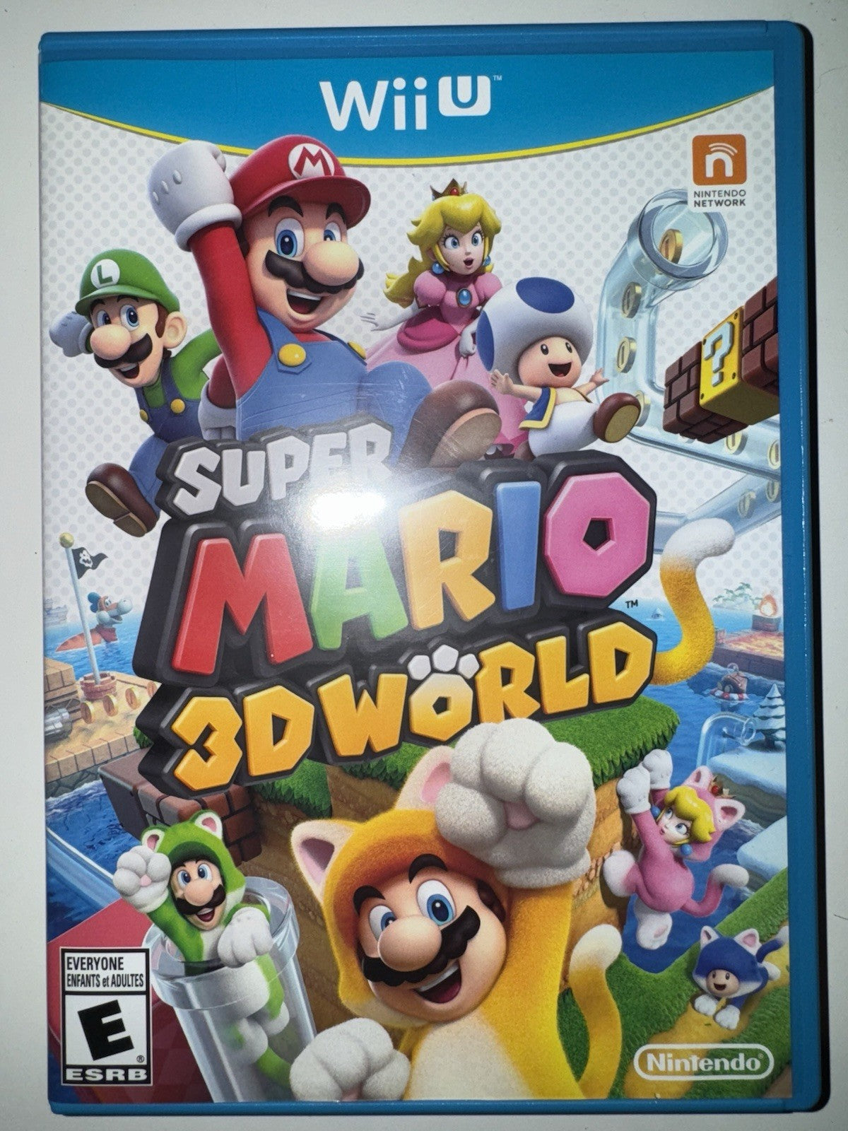 Super Mario 3D World (Nintendo Wii U, 2013) CIB COMPLETE + MANUAL