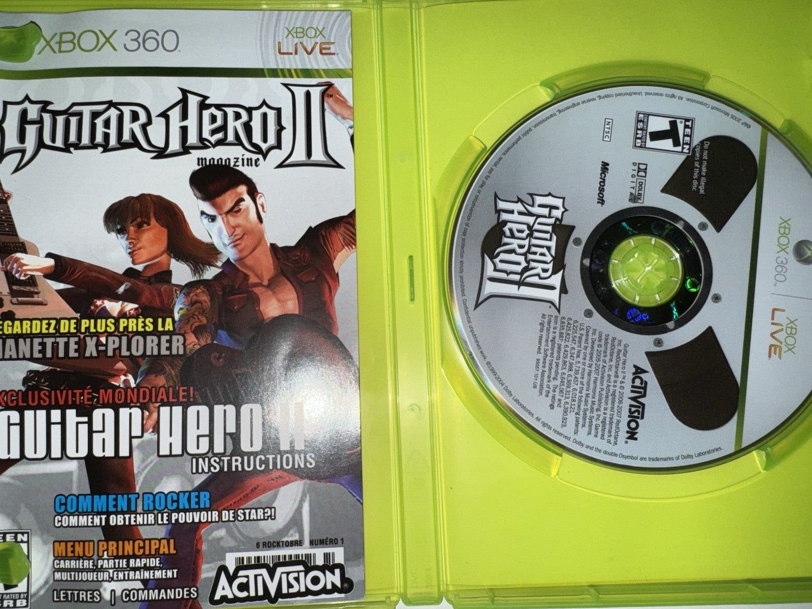 Guitar Hero II 2 (Microsoft Xbox 360, 2007) CIB COMPLETE + MANUAL XB360