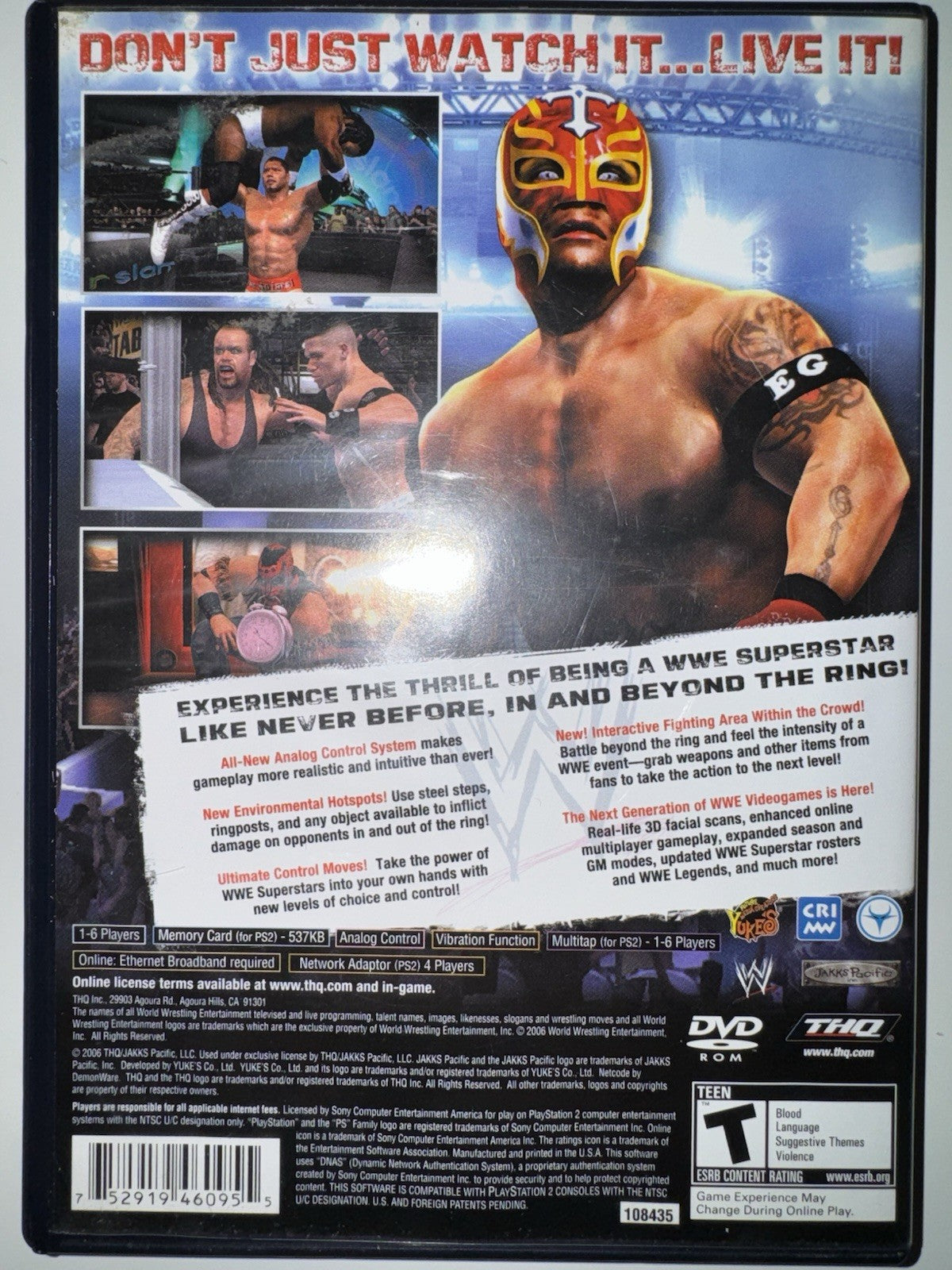 WWE Smackdown VS Raw 2007 (Sony PlayStation 2, 2007) CIB COMPLETE + MANUAL PS2