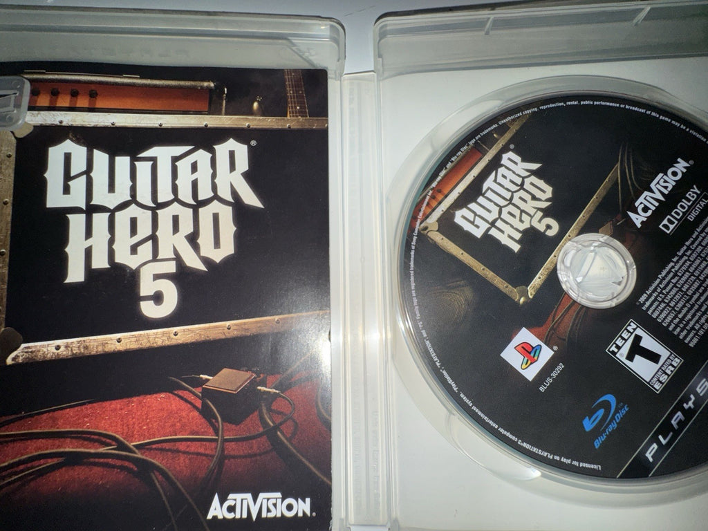 Guitar Hero 5 (Sony PlayStation 3, 2009) CIB COMPLETE PS3