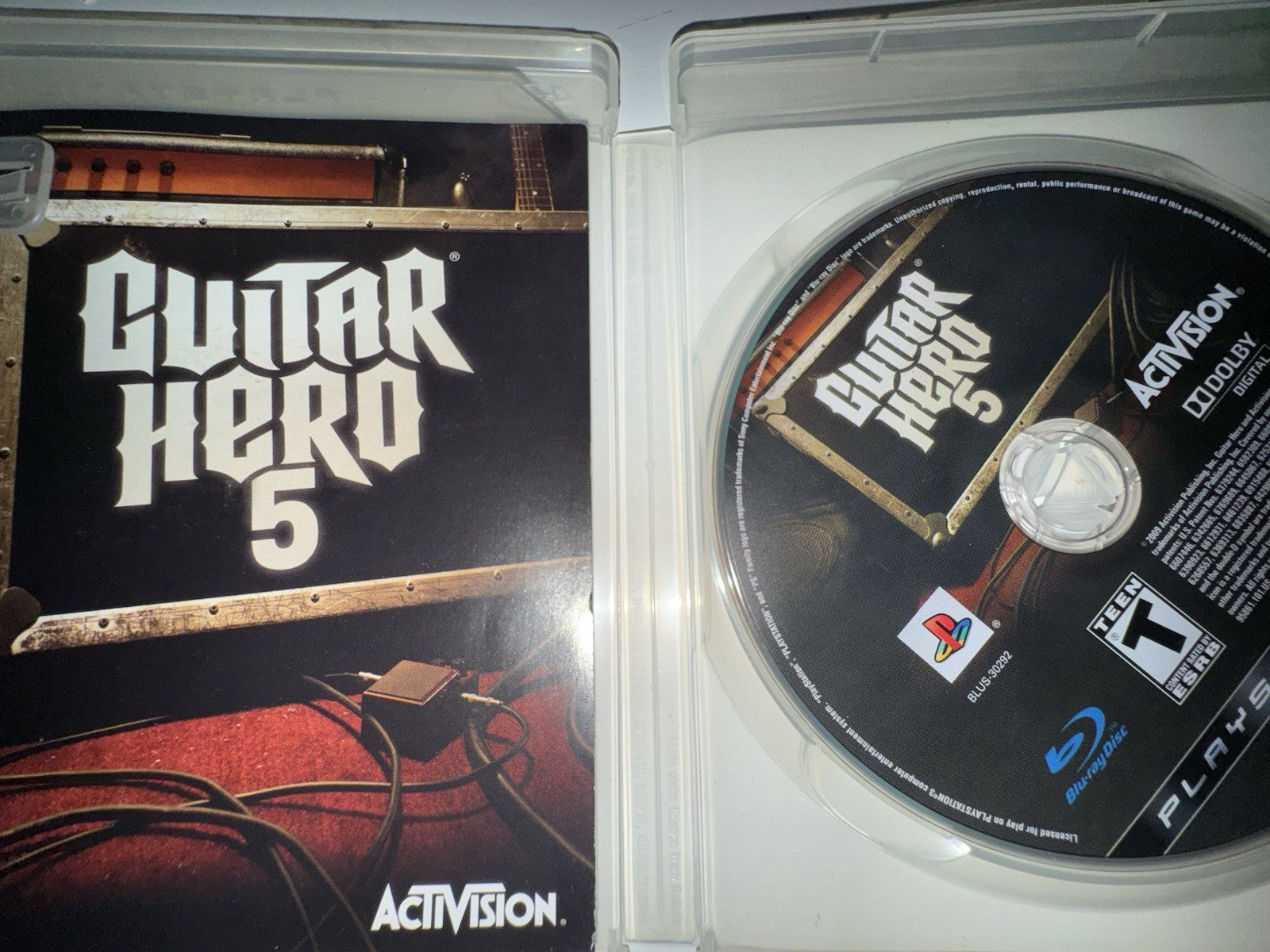 Guitar Hero 5 (Sony PlayStation 3, 2009) CIB COMPLETE PS3