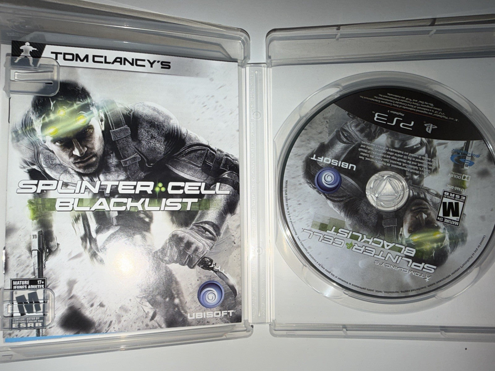 Splinter Cell: Blacklist (Sony PlayStation 3, 2013) CIB COMPLETE PS3