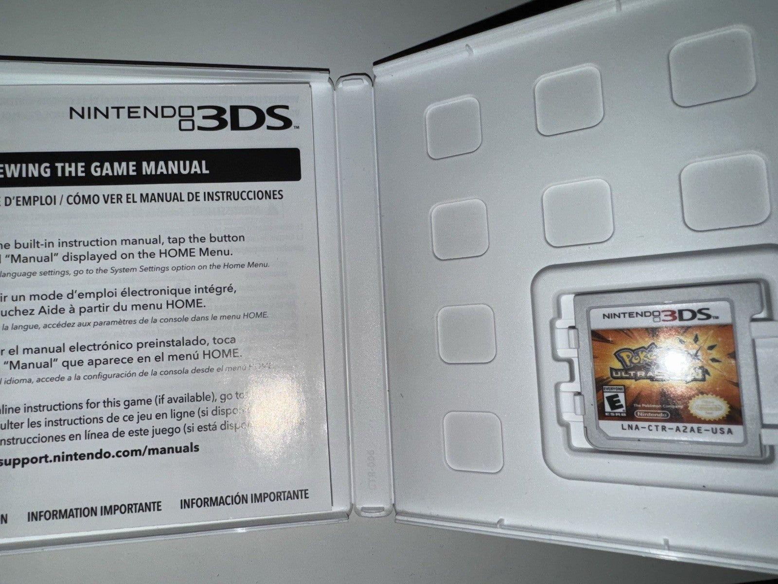 Pokemon Ultra Sun (Nintendo 3DS, 2017) 3DS