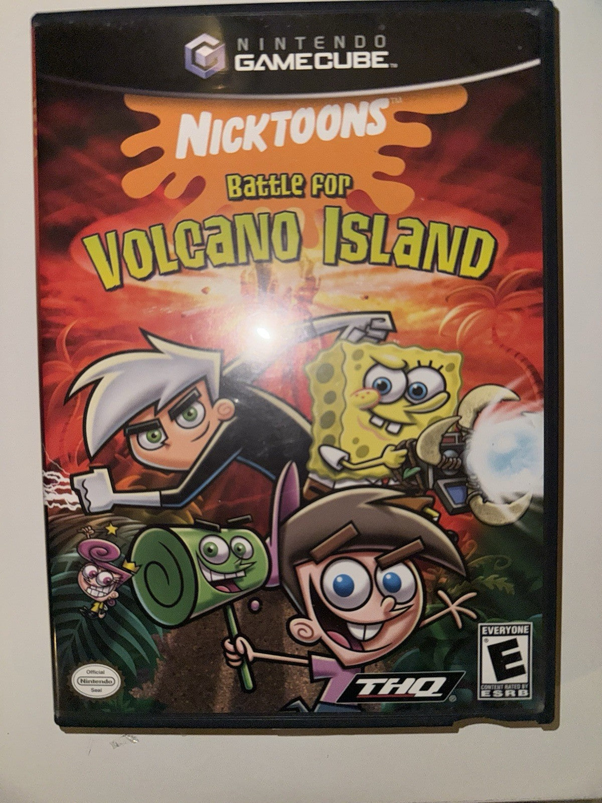 Nicktoons Battle for Volcano Island Nintendo GameCube, 2006 W/French Manual Only