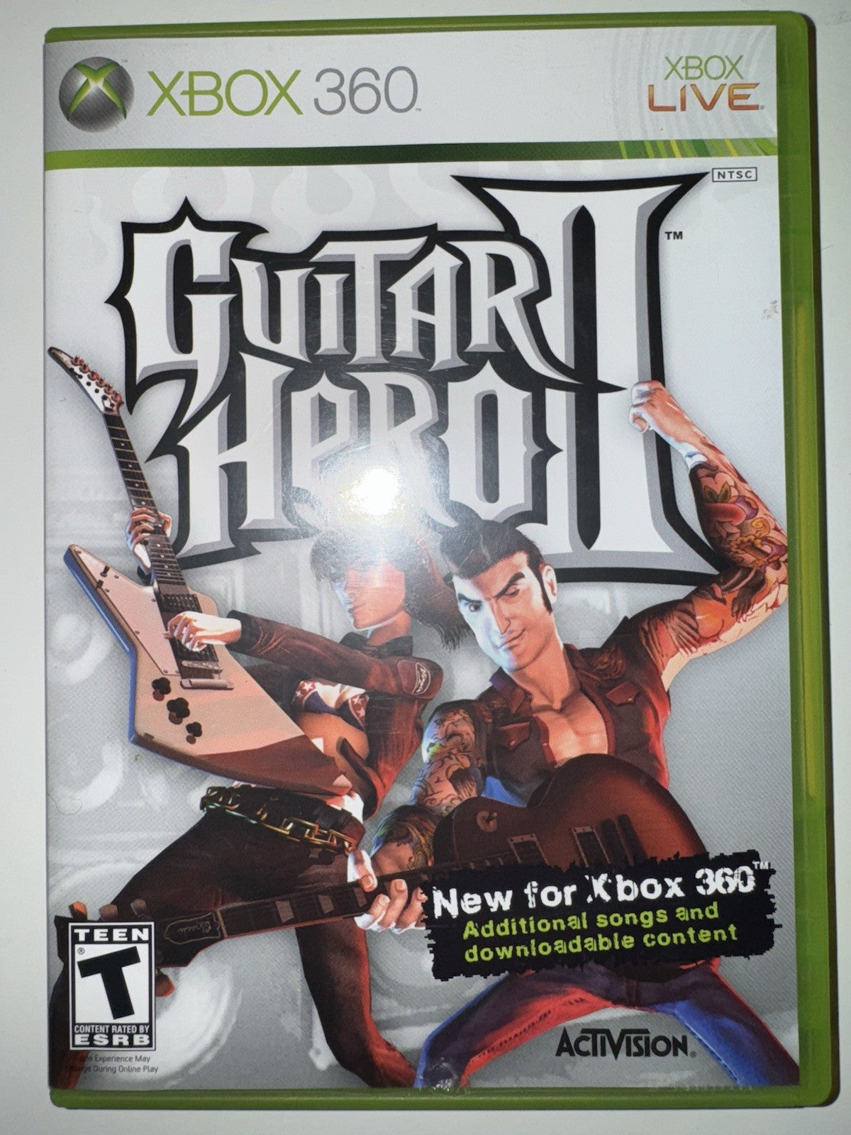 Guitar Hero II 2 (Microsoft Xbox 360, 2007) CIB COMPLETE + MANUAL XB360