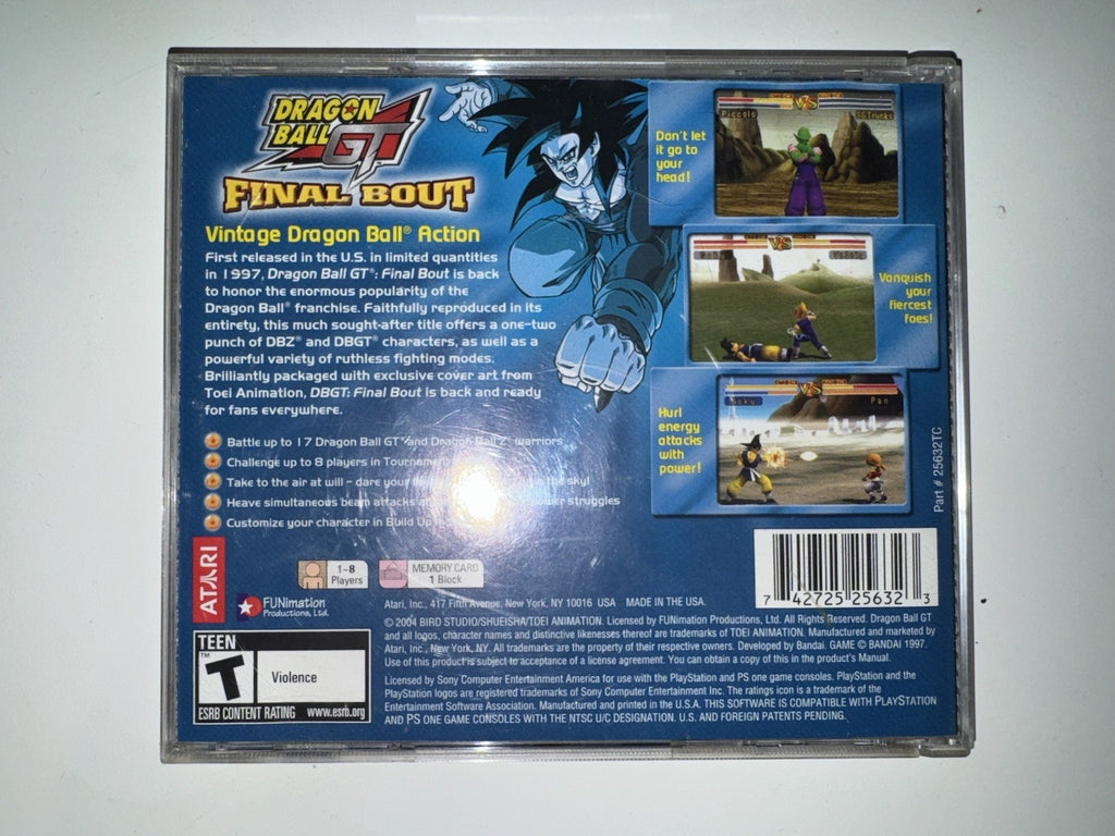 Dragon Ball GT: Final Bout (Sony PlayStation 1, 1997) CIB COMPLETE +MANUAL PS1