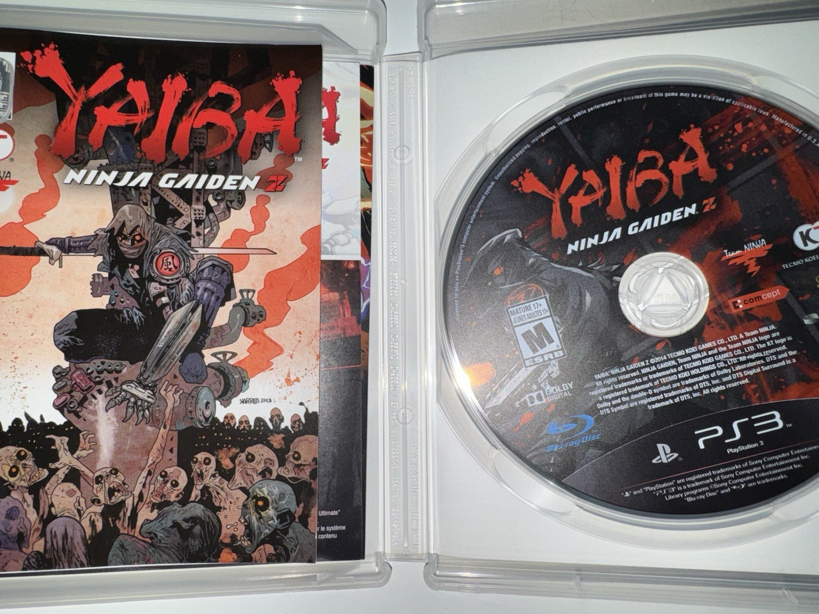Yaiba: Ninja Gaiden Z (Sony PlayStation 3, 2014) CIB COMPLETE PS3