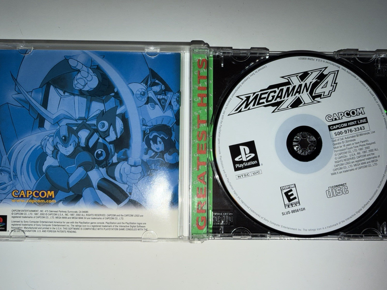 Mega Man X4 (Sony PlayStation 1, 1997) CIB COMPLETE PS1