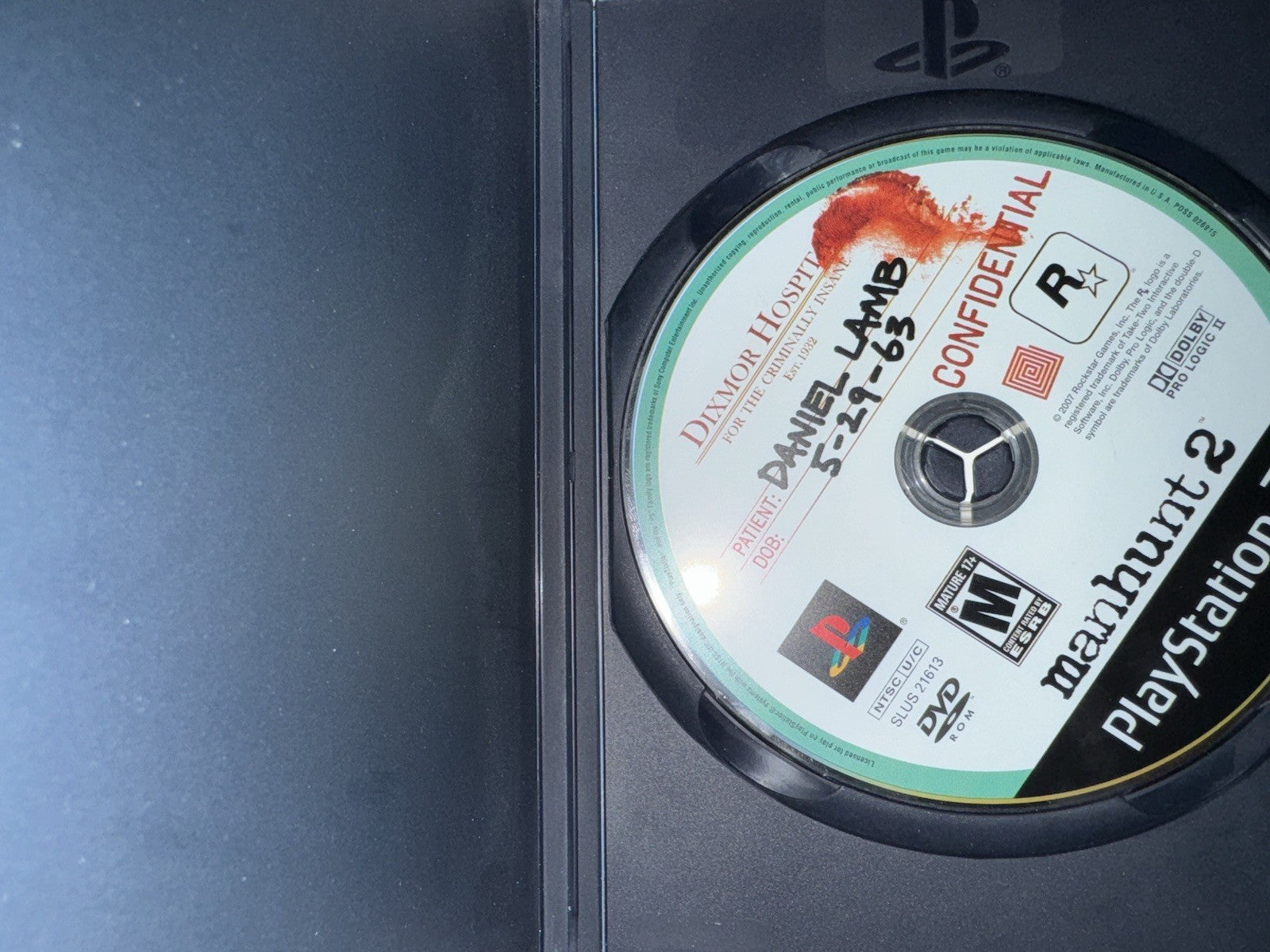 Manhunt 2 (Sony PlayStation 2, 2007) PS2