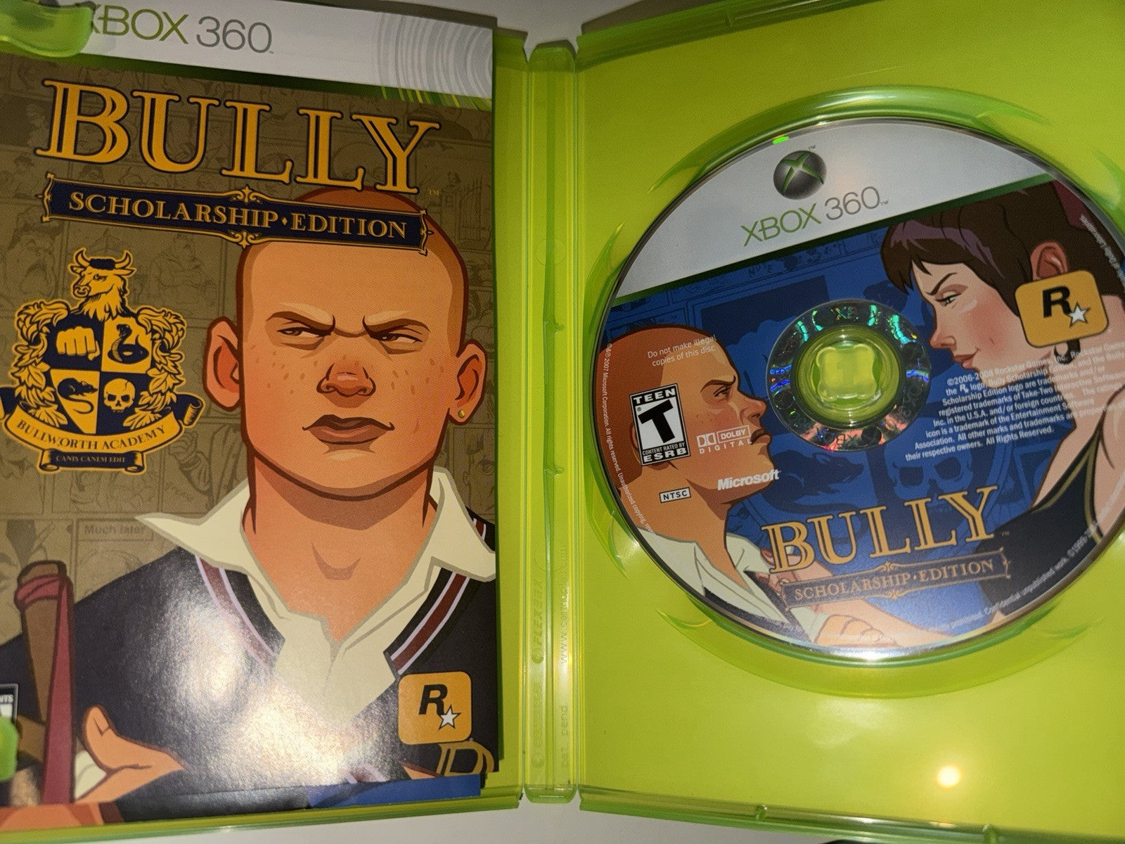 Bully Scholarship Edition (Microsoft Xbox 360, 2008) CIB COMPLETE XB360