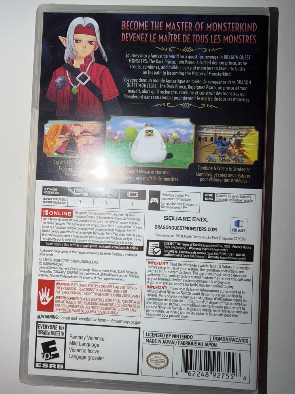 Dragon Quest Monsters: The Dark Prince (Nintendo Switch) BRAND NEW SEALED NSW