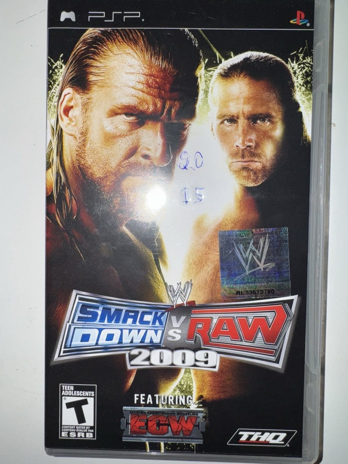 WWE SmackDown vs. Raw 2009 Featuring ECW (Sony PSP, 2008) CIB COMPLETE PSP
