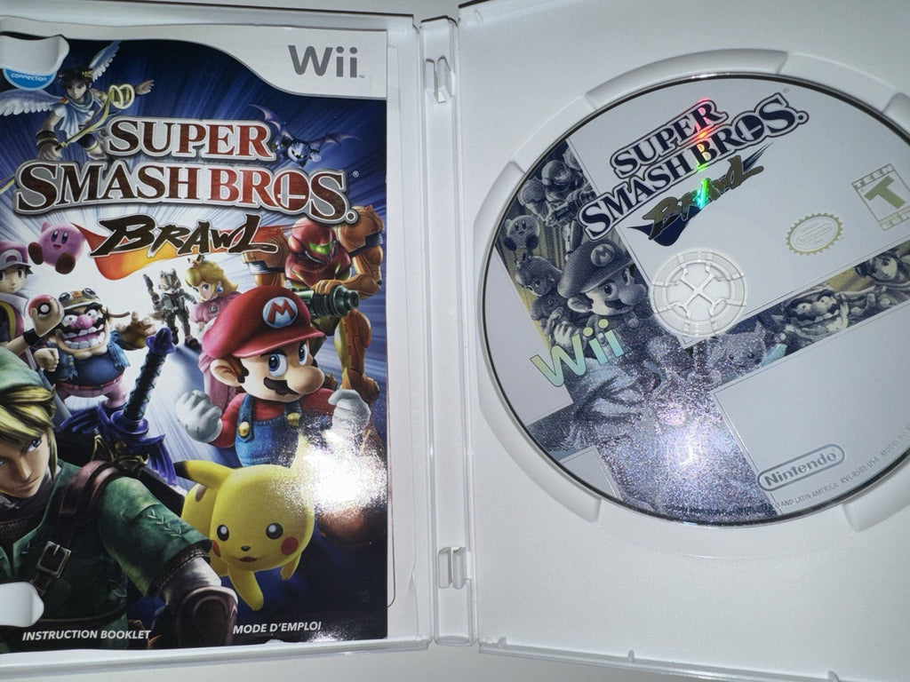 Super Smash Bros Brawl (Nintendo Wii, 2008) CIB COMPLETE WII