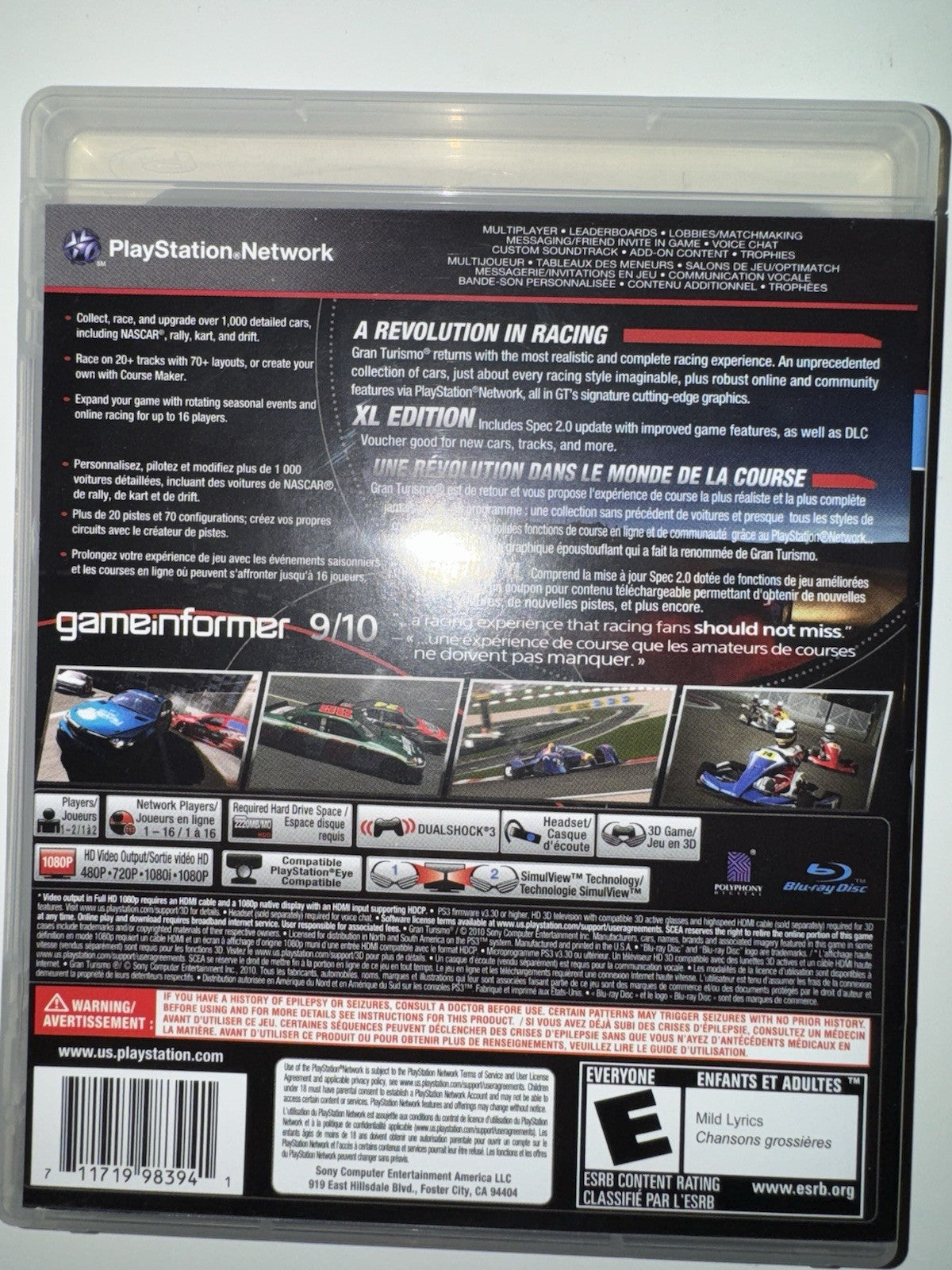 Gran Turismo 5 -- XL Edition (Sony PlayStation 3, 2012) CIB COMPLETE PS3