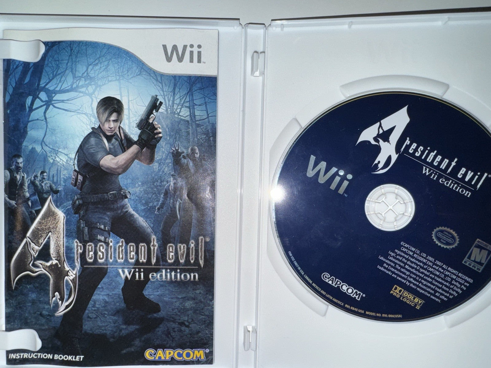 Resident Evil 4 Wii Edition (Nintendo Wii, 2007) CIB COMPLETE + MANUAL WII