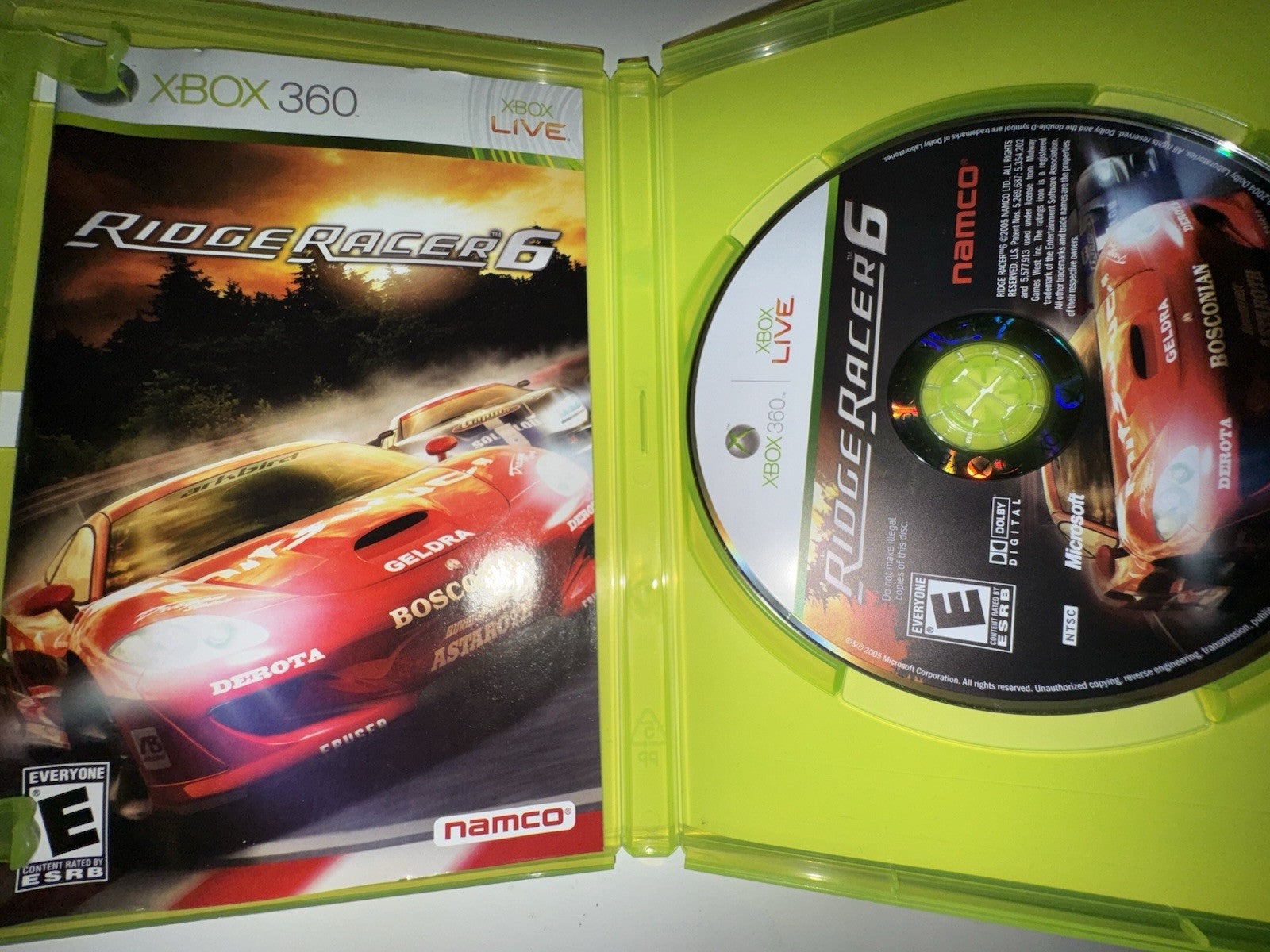 Ridge Racer 6 (Microsoft Xbox 360, 2005) CIB COMPLETE + MANUAL XB360