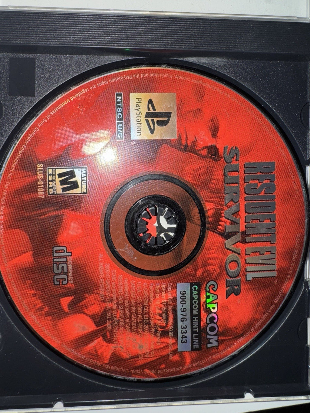 Resident Evil: Survivor (Sony PlayStation 1, 2000) Disc Only PS1