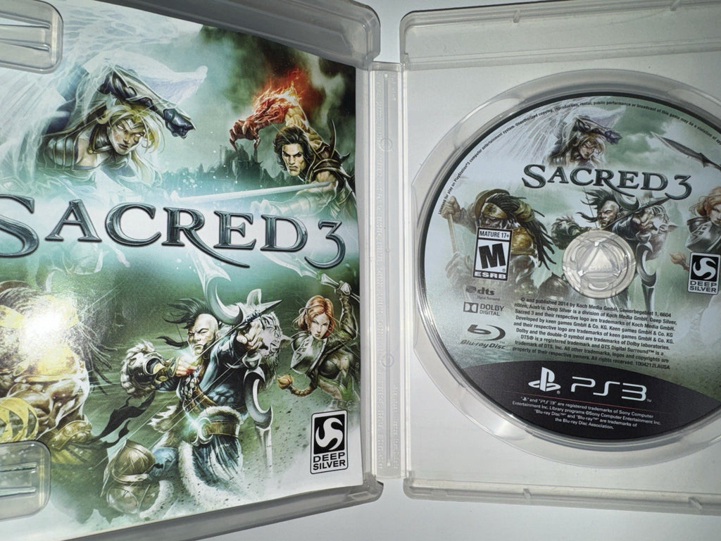Sacred 3 (Sony PlayStation 3, 2014) CIB COMPLETE PS3