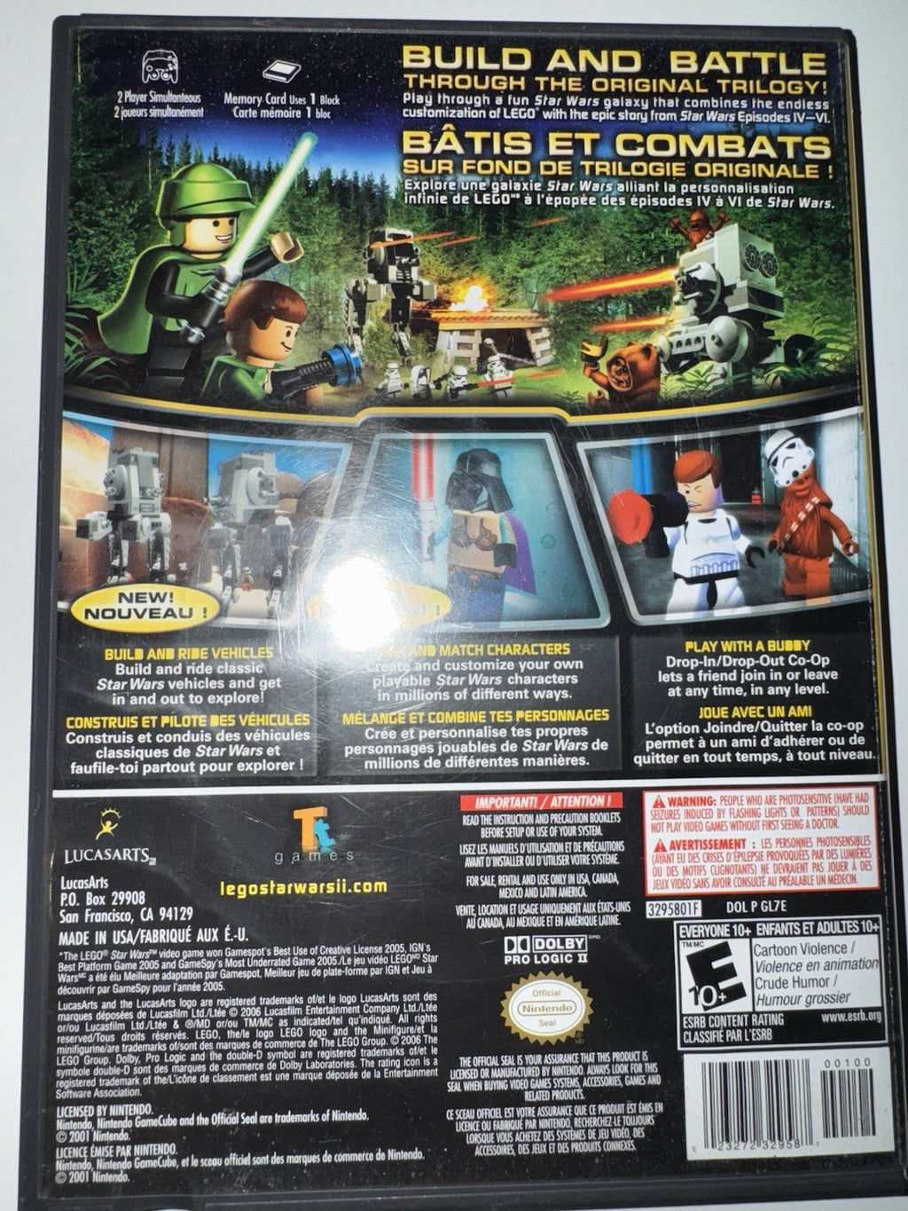 LEGO Star Wars II: The Original Trilogy (Nintendo GameCube 2006) CIB COMPLETE GC