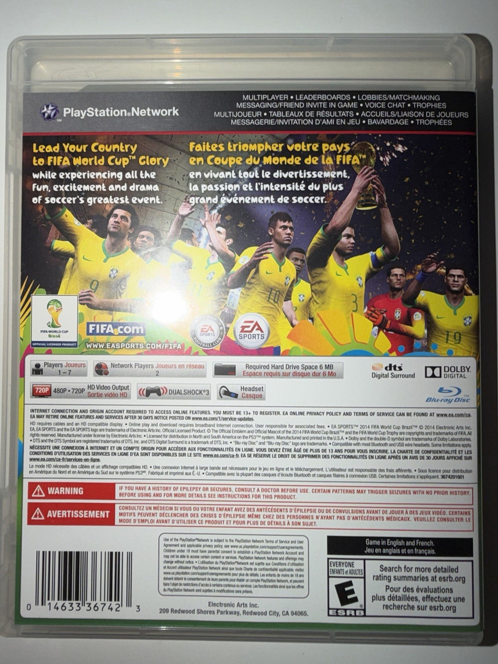 2014 FIFA World Cup Brazil (Sony PlayStation 3) CIB COMPLETE PS3