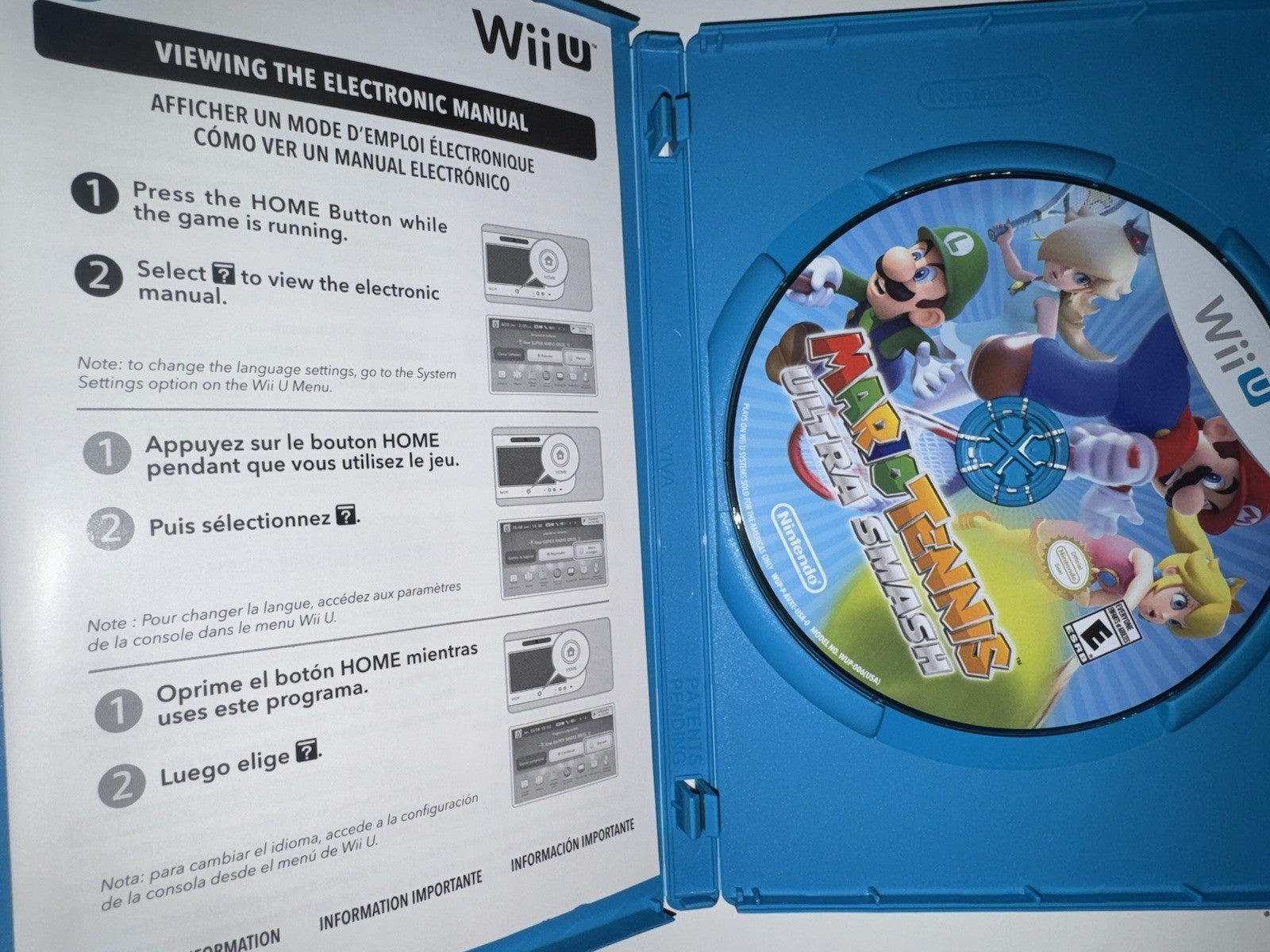 Mario Tennis: Ultra Smash (Nintendo Wii U, 2015)