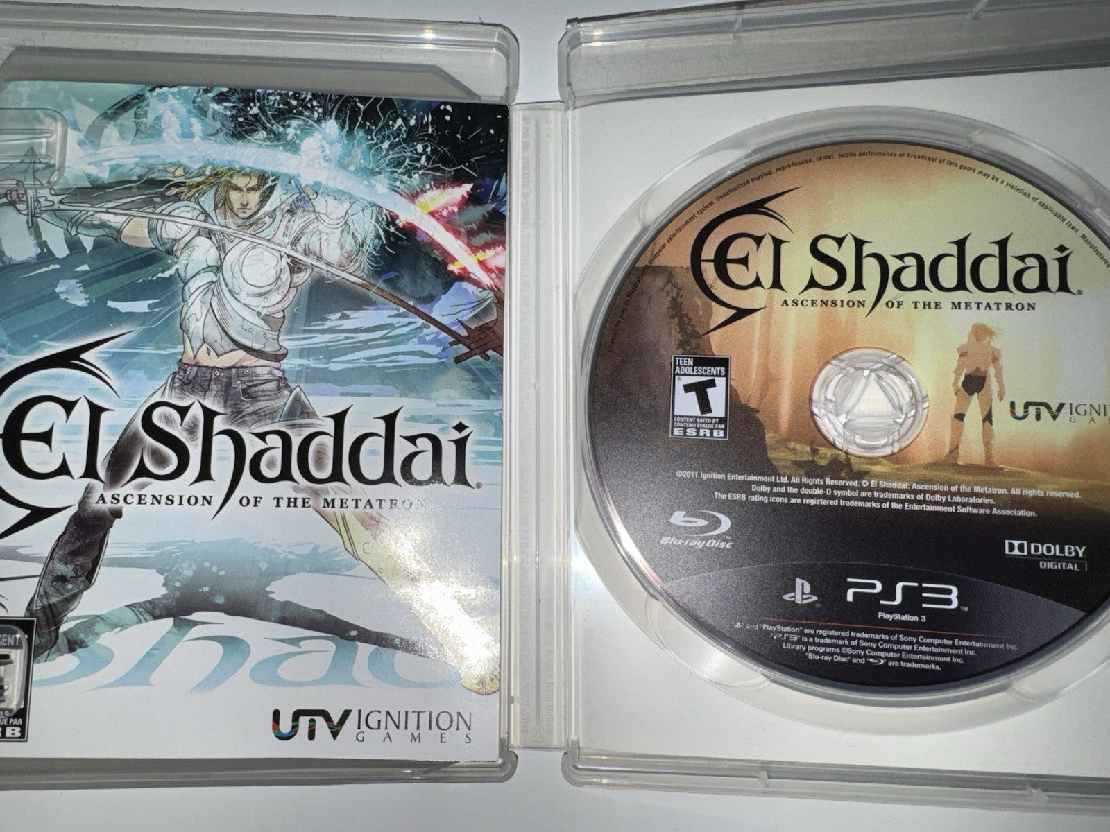 El Shaddai: Ascension of the Metatron (Sony PlayStation 3 2011) CIB COMPLETE PS3