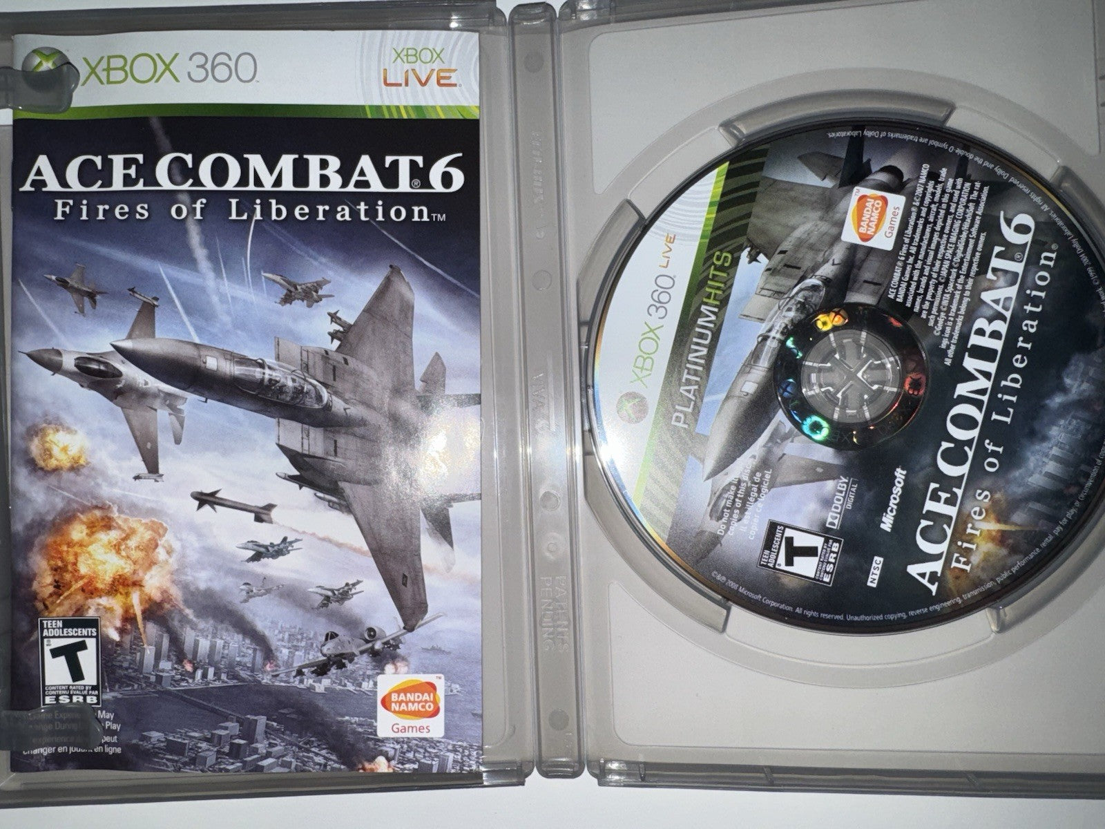 Ace Combat 6: Fires of Liberation (PH) (Microsoft Xbox 360, 2007) CIB XB360
