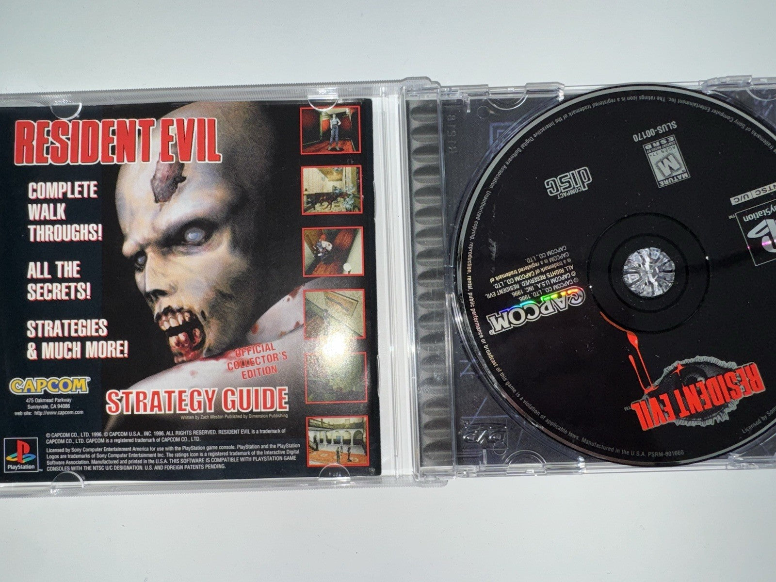 Resident Evil (Sony PlayStation 1, 1996) CIB COMPLETE PS1